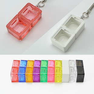 DIY配件 2孔多彩预留电池位试轴挂件机械轴开关体验个性