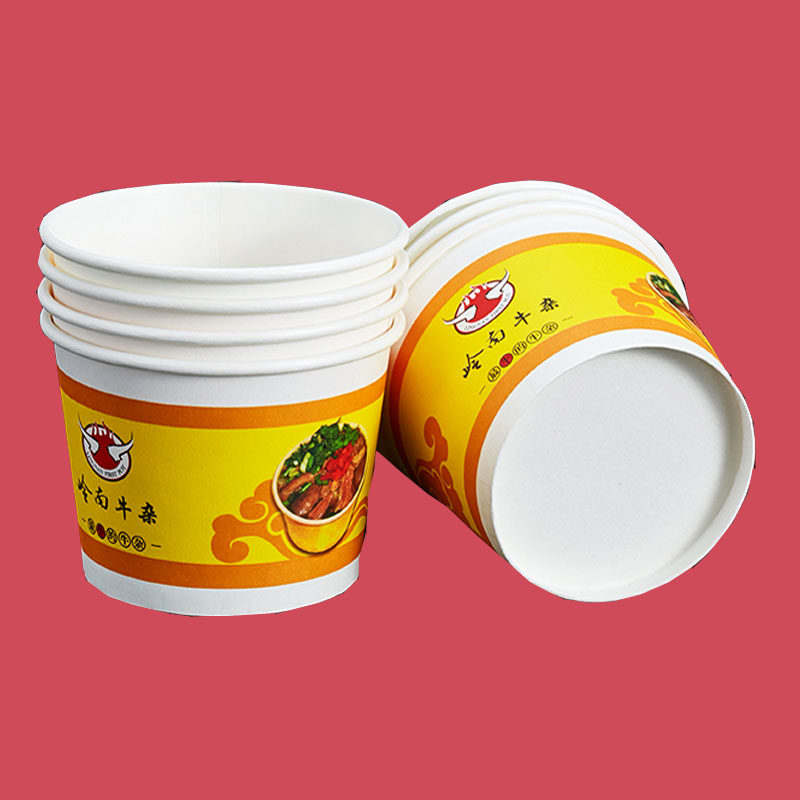 特价12安350Ml 一次性加厚纸碗 牛杂碗 环保纸碗 小食碗 1000个P