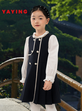 [商场同款]EP雅莹童装秋女童新款连衣裙小香风公主裙背心裙