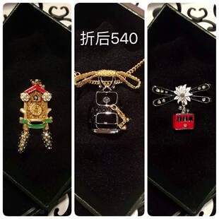 新颖哥弟特时尚2022新款女装毛衣链配饰金钟蝴蝶结背包三件套项链