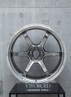 战神GTR R35改装 ADVAN R6 21寸 DB色 前后配 单片式锻造轮毂