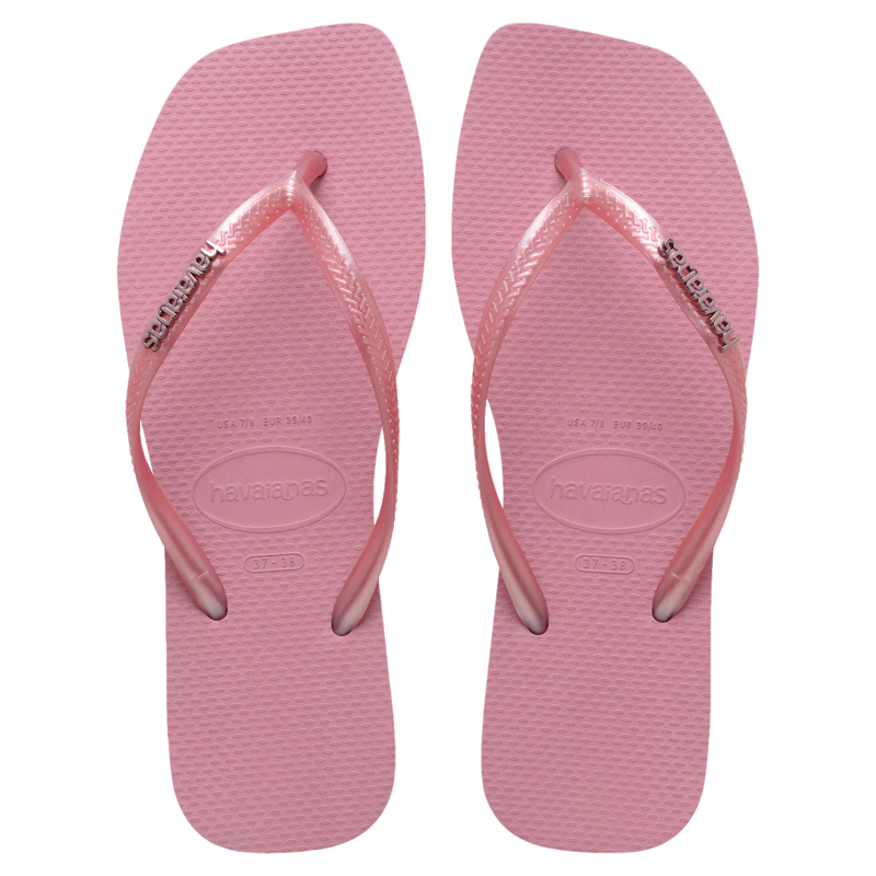 thumbnail for Authentic Havana Havaianas flip-flops, square toe, clip-on flat slippers, beach sandals, women's slippers