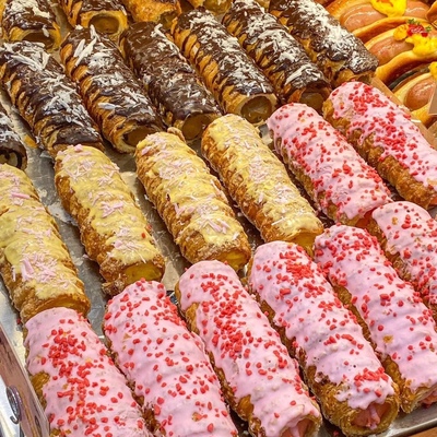 罗森尼娜代购长沙人必点原味奶油号角香芋吐司蛋糕泡芙虎皮千层