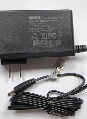 MOSO茂硕 12V 3A电源适配器 路由器充电器 MS-V3000R120-036H0-US