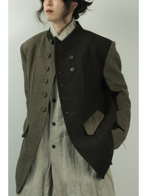 凌鸦ILNya-羊毛拼色夹克