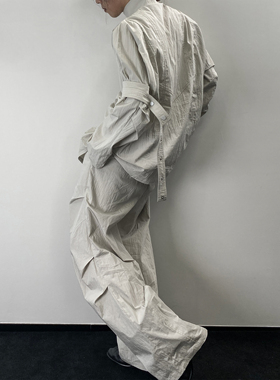 「 凌鸦ILNya 」月海_月魄灰 结构立领冲锋衣 尼龙棉仿干丝户外