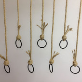 吊架挂衣架挂钩 修橱窗道具麻绳木棍 创意 店展示架装 吊环复古服装