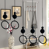 饰水晶吊环衣服挂链吊挂服装 修装 店挂衣架勾 挂钩店铺装 吊环店服装