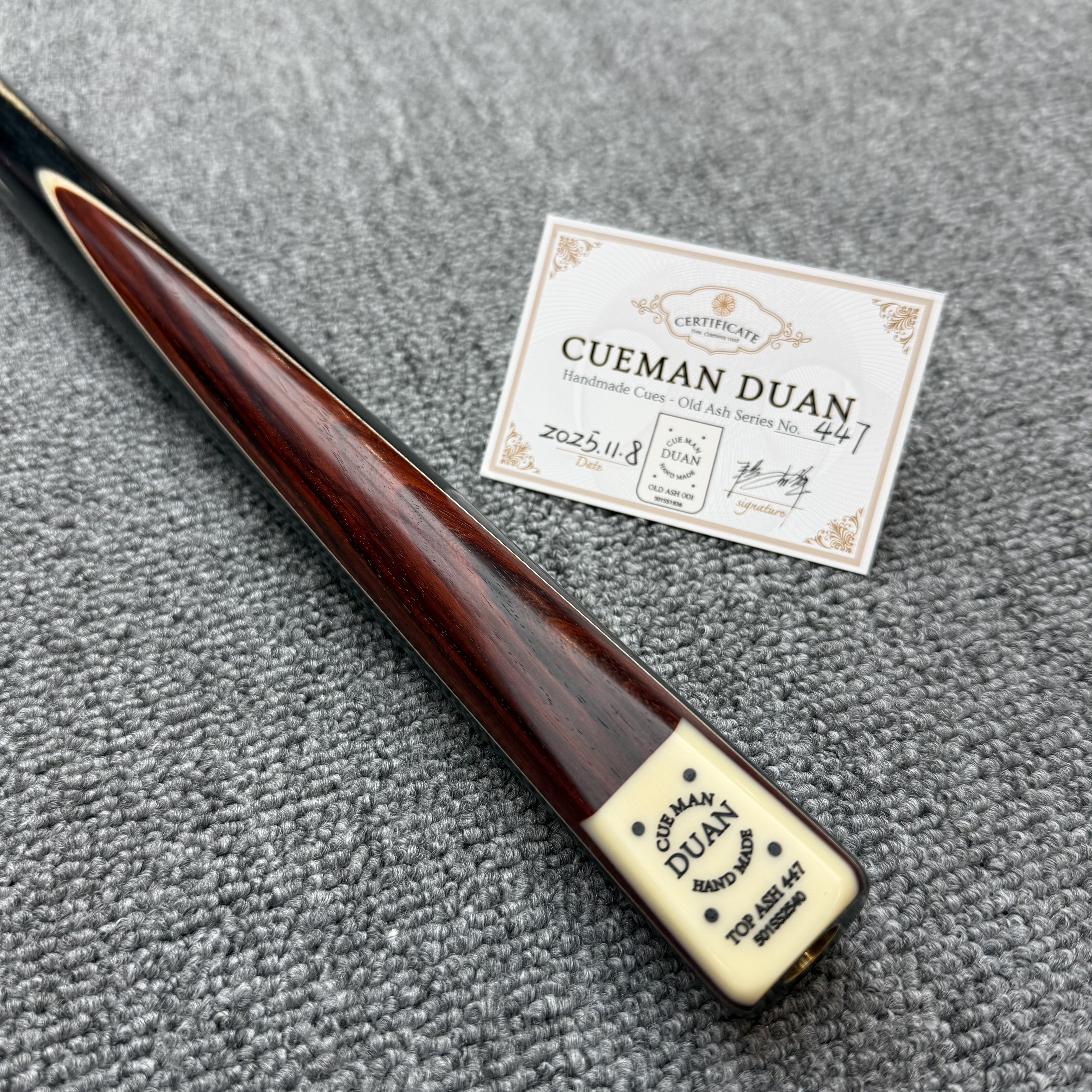 段氏球杆超级方牌TOP单插小叶紫檀编号447中八参数现货