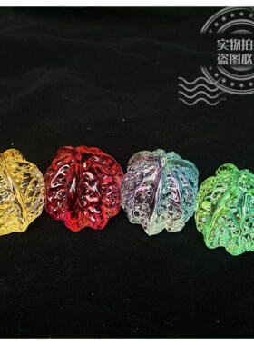 【水晶彩色核桃】新款文玩水晶彩色核桃手握球手指健身保健摆件