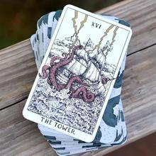 进口暴风雨卡牌Tempest Tarot海洋主题韦特罗牌塔桌游taluo英文定