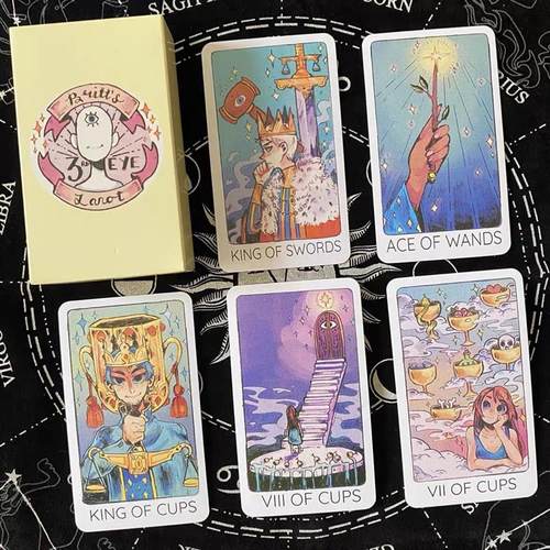 灵眼taro塔luo牌英文桌游卡牌