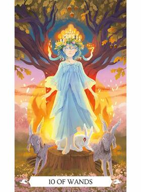 橡树之下塔罗牌小尺寸tarot78张韦特系桌游卡罗牌塔luo牌