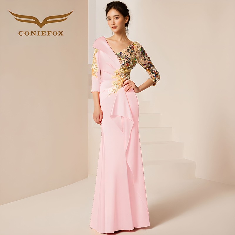 创意狐高端晚礼服绝美气质高级感轻奢新娘订婚结婚敬酒服鱼尾长裙