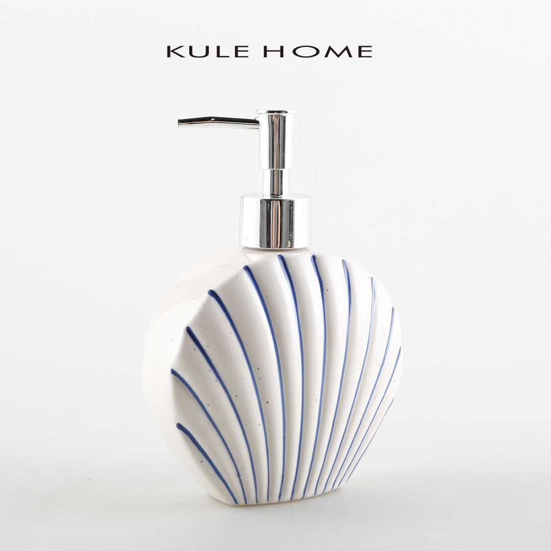 KULE HOME 陶瓷洗手液沐浴露洗头发水按压器乳液分装空瓶酒店民宿