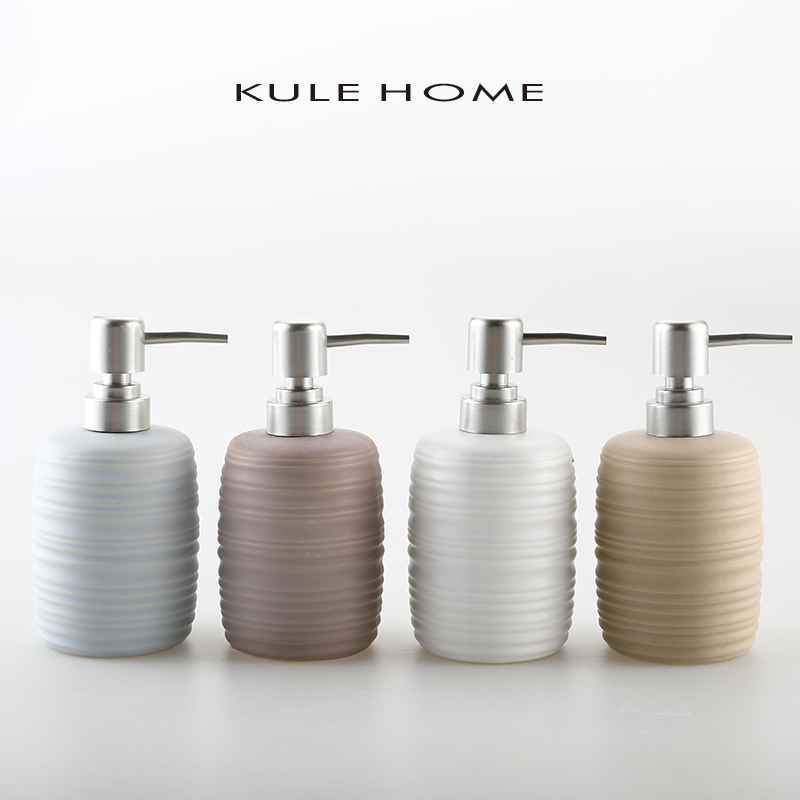 KULE HOME陶瓷按压式洗手液瓶家用乳液瓶样板房高档卫生间乳液器-封面