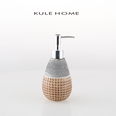 KULE HOME 洗手液按压瓶北欧陶瓷浴室卫生间分装瓶乳液瓶沐浴露瓶
