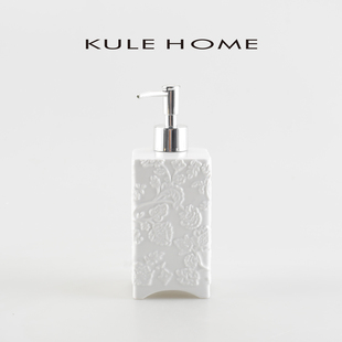 瓶子浴室卫生间沐浴露洗发水洗手液按压瓶 陶瓷乳液分装 KULE HOME
