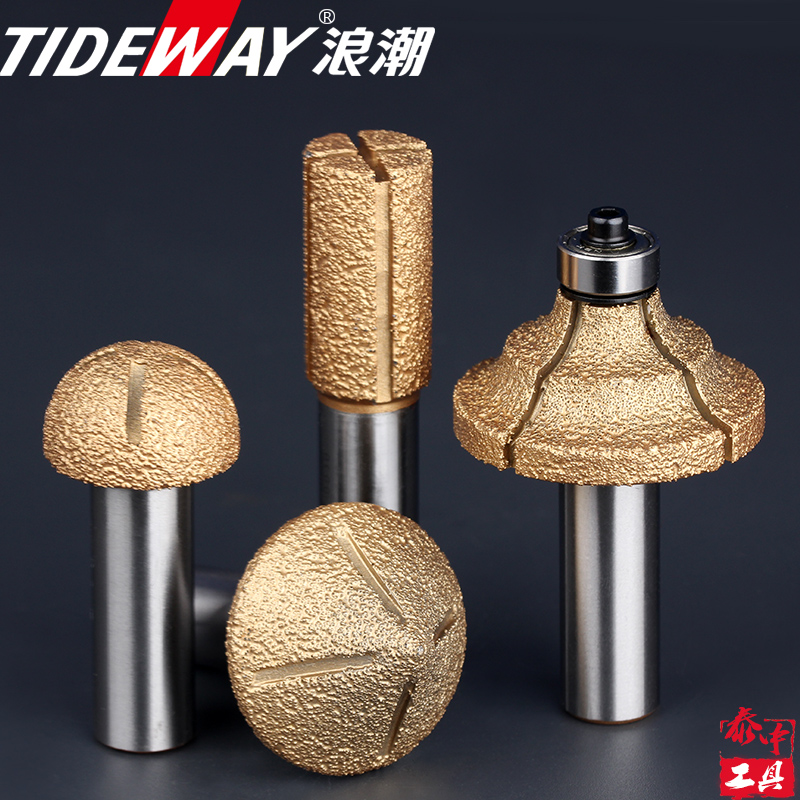 tideway浪潮石材刀金刚砂刀具石英石刀具锣刀修边刀圆角刀倒角刀