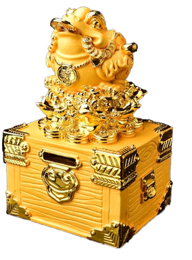 李居明大财箱摆件钱箱家摆件