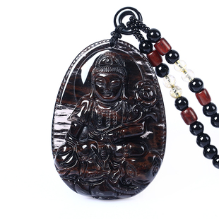 天然红竹石金丝红曜石普贤菩萨吊坠生肖属龙属蛇守护神本命佛