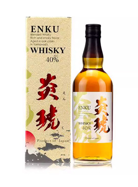 炎琥威士忌日本威士忌日威入门级洋酒 ENKU Blended Whisky 700ml
