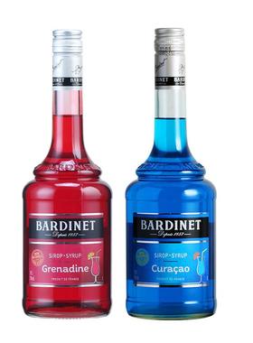 必得利红石榴糖浆+必得利蓝橙糖浆Bardinet法国进口调酒 双瓶装