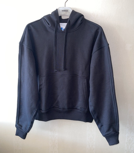 Version男女连帽套头卫衣 潮包背 三叶草Blue Adidas HM5115 现货