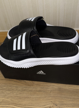 潮包背 现货 Adidas阿迪达斯夏季魔术粘缓震凉拖鞋 GY9415 GY9416