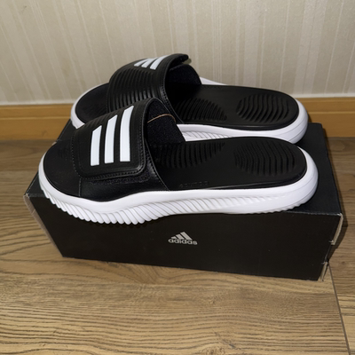 潮包背 现货 Adidas阿迪达斯夏季魔术粘缓震凉拖鞋 GY9415 GY9416