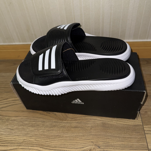 潮包背 现货 Adidas阿迪达斯夏季魔术粘缓震凉拖鞋 GY9415 GY9416