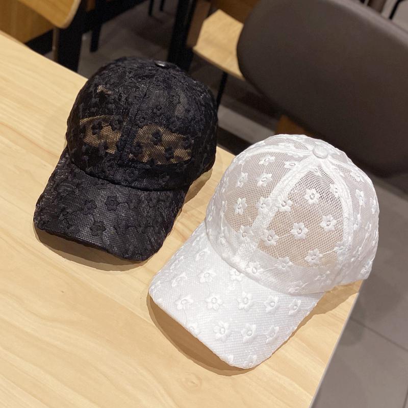 新款蕾丝帽子女夏季镂空