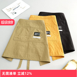 新款防泼水半身围裙半截围腰餐饮专用工装家用厨房做饭工作服