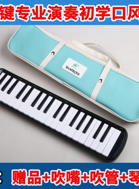 BAMBERG口风琴37键黑色进口音簧入门初学专业演奏学生口风琴