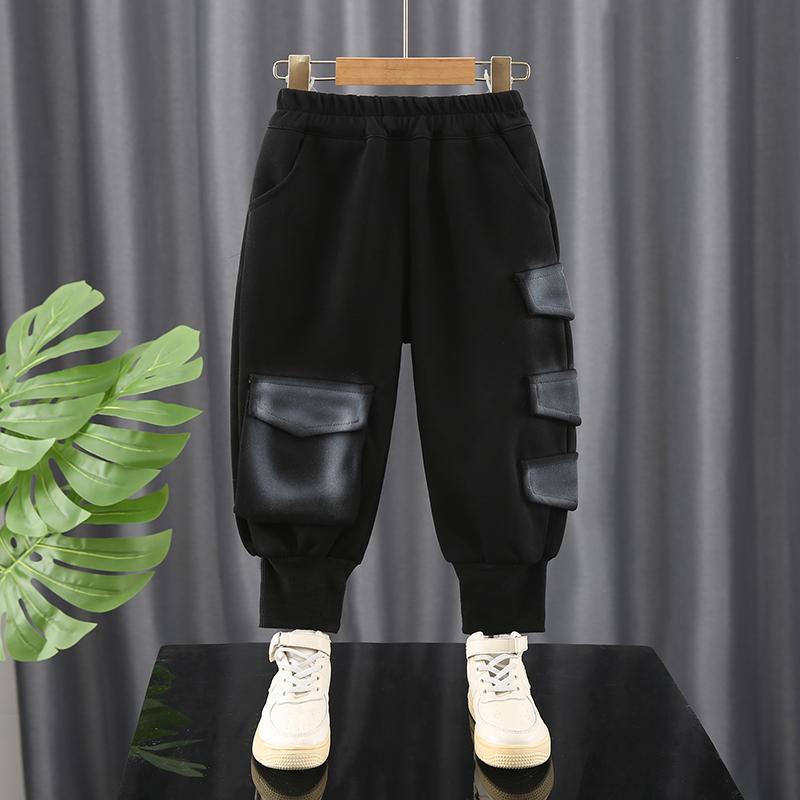 男童裤子时髦哈伦灯笼卫裤2025春秋新款宽松儿童工装小童运动裤潮