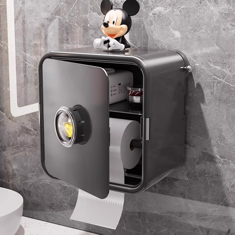 自带香薰盒的卫生间厕纸盒厕所纸巾盒壁挂式抽纸盒置物架卷纸架