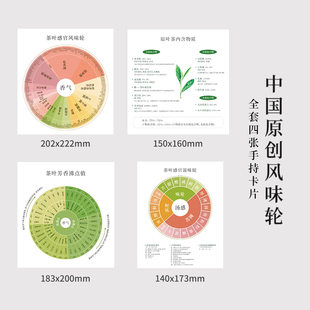 山风照月 中国茶叶风味轮茶品鉴香气滋味汤感工具册茶馆茶室可入
