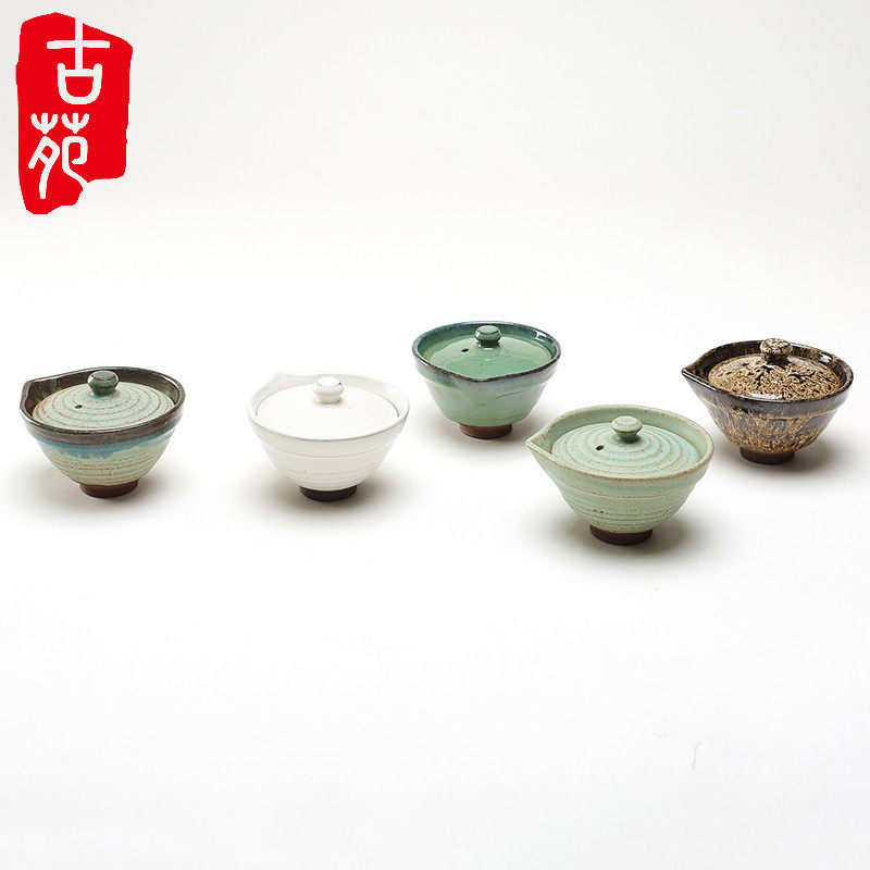 古苑 粗陶盖碗 泡茶紫砂陶器 复古陶瓷 仿古日式功夫茶具 手抓壶在类目 餐饮具, 茶具, 盖碗中 - 来自Buy2taobao.com提供专业的淘宝代购服务