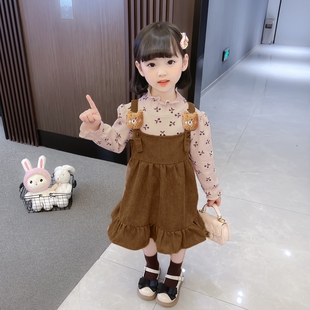 女童秋装连衣裙2026新款秋季洋气女宝宝时髦婴幼儿童裙子套装衣服