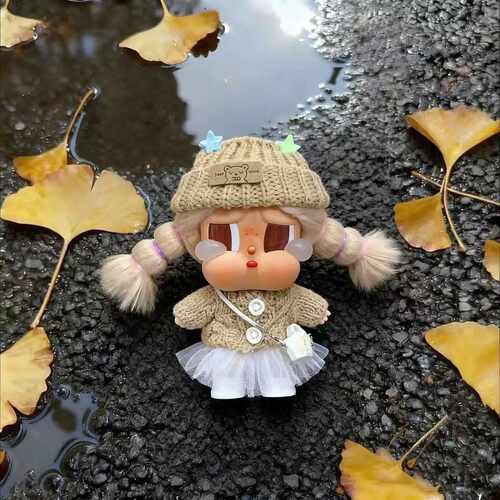 哭娃衣服crybaby一二代10cm17cm三代拉布布娃衣适用毛衣纱裙
