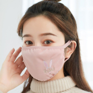 秋冬季口罩女高颜值纯棉加大加厚防风防尘防寒保暖透气棉布可水洗