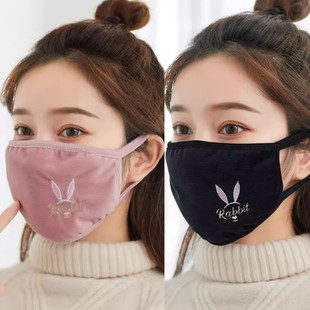冬季 口罩女高颜值纯棉加大加厚防风尘防寒保暖透气棉布成人可水洗