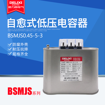 电力电容器德力西BSMJS0.45-5-3