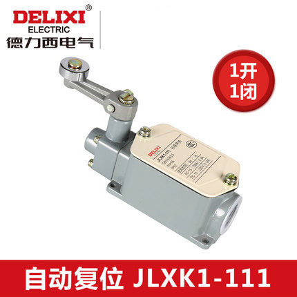 德力西行程开关 JLXK1-111 单轮防护式能自动复位  YBLX-K1 111