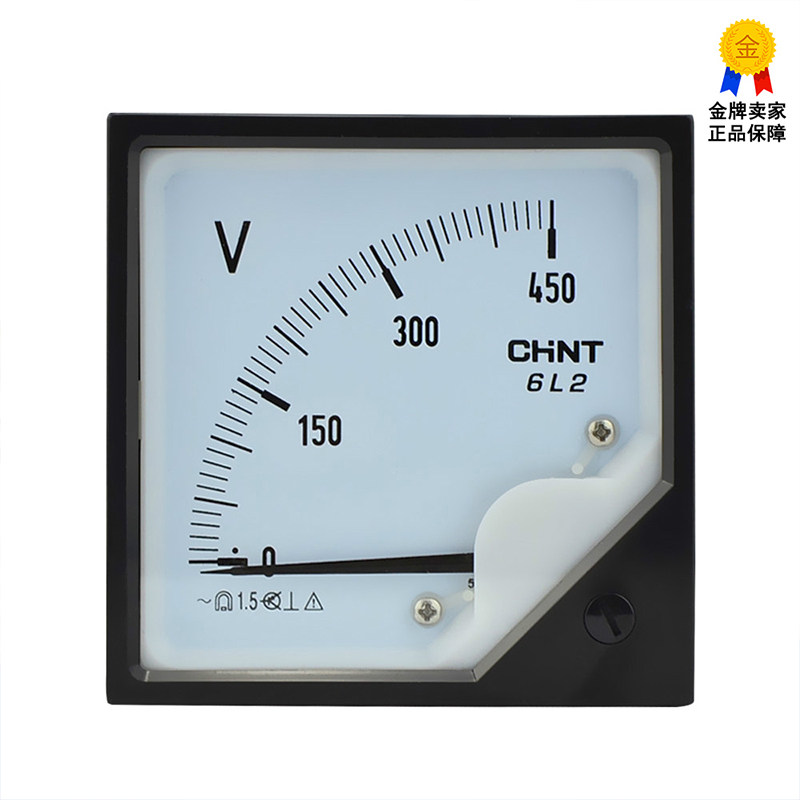 CHNT正品正泰安装式仪表6L2-450V电压表正泰电工电压表指针表_虎窝淘