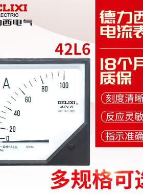 德力西电压表电流表互感表42L6矢量测量表120*120mm高精度指针式