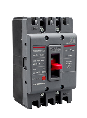 德力西塑壳断路器CDM3S-63 125空气开关63A 100A