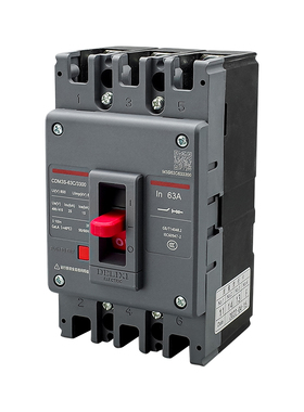 德力西塑壳断路器CDM3S-63C/3228空气开关50A