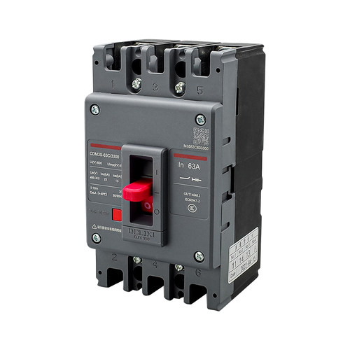 德力西塑壳断路器CDM3S-63C/3228空气开关50A