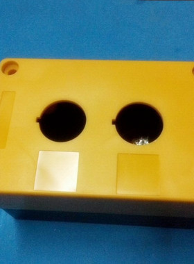 12345孔 塑料控制按钮盒 XAL-B01 控制盒BX1-2-3-4-5-22黄色 22mm